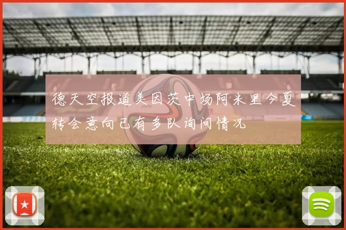 德天空报道美因茨中场阿米里今夏转会意向已有多队询问情况